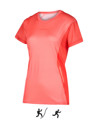 Dámske tričko LA SPORTIVA Resolute T-Shirt W Flamingo/Cherry Tomato